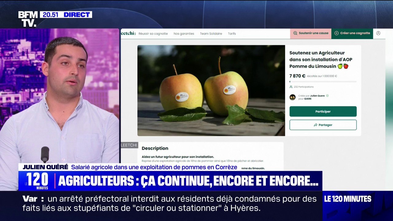 "Pour reprendre l'exploitation dans laquelle je...