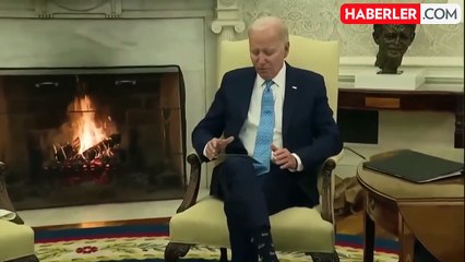 ABD Başkanı Biden, İtalya Başbakanı Meloni'nin saçlarını öptü