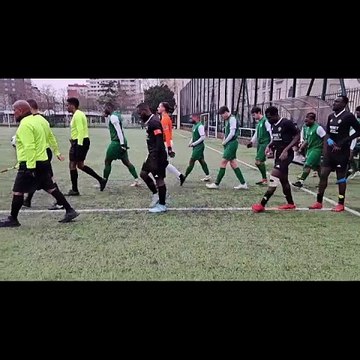 Entrée des joueurs 1/4 de finale de la Coupe départementale de Paris