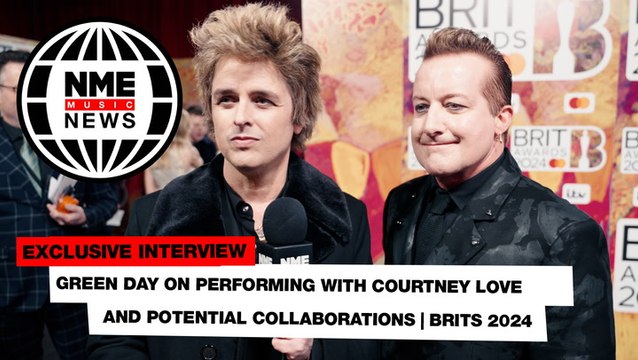 Green Day on performing with Courtney Love and potential collaborations | BRITS 2024