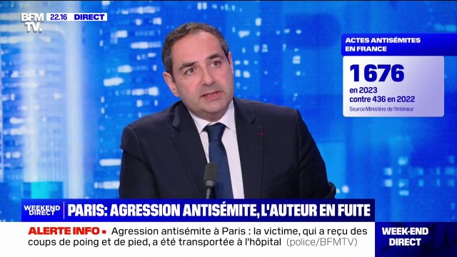 Élie Korchia, président du Consistoire Central de France, déplore une augmentation de 1000% des actes antisémites en France en 2023