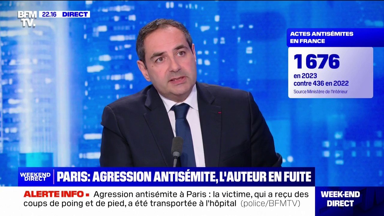 Élie Korchia, président du Consistoire Central de France, déplore une augmentation de "1000%" des actes antisémites en France en 2023