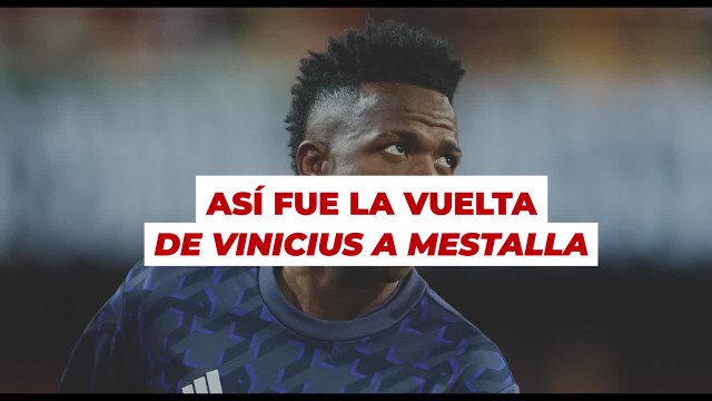 Así fue la vuelta de Vinicius a Mestalla