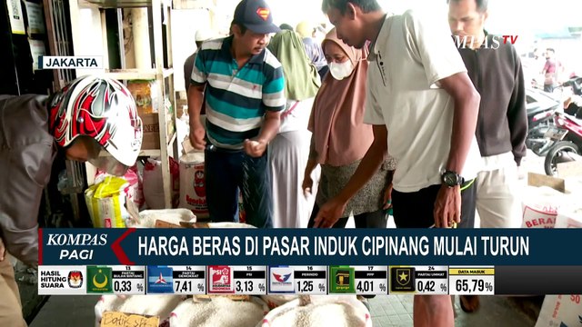 Sempat Alami Kenaikan, Harga Beras di Pasar Induk Cipinang Jakarta Mulai Turun