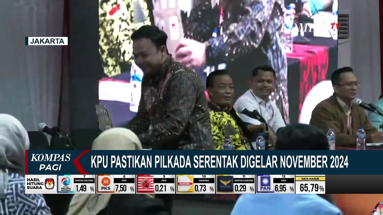 KPU Tegaskan Pilkada Serentak Digelar November 2024