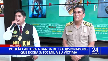 Trujillo: cae delincuente que extorsionaba a esposa de empresario minero asesinado en enero
