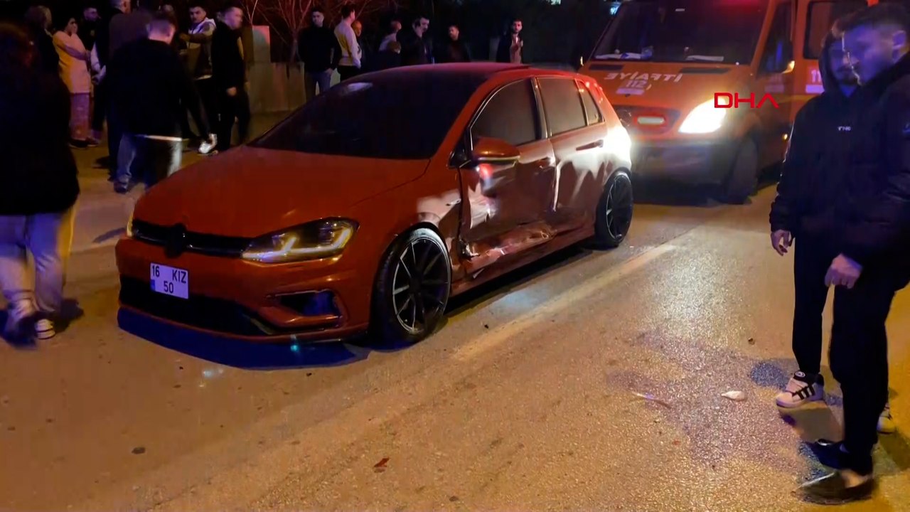 Bursa'da kaza yapan otomobillerden biri motosiklete çarptı: 1 ölü