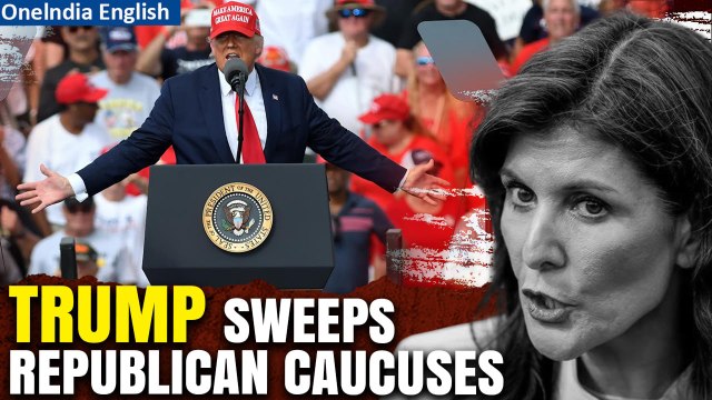 Donald Trump Outperforms Nikki Haley in Michigan, Idaho, and Missouri Caucuses | Oneindia News