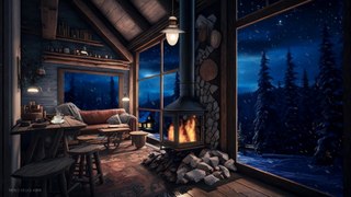 Those quiet late winter evenings ❄️ Winter chalet