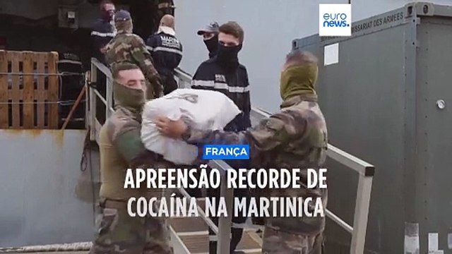 Apreendidas mais de oito toneladas de cocaína na Martinica