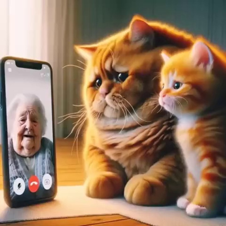 Cat rusty's grandmother dies #cat#ai#cats#kitten #cutecat
