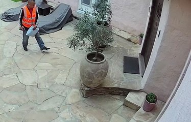 Security Camera Captures Apparent Package Theft