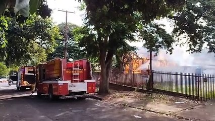 Incêndio destrói casa de trabalhador no Jardim Panorama