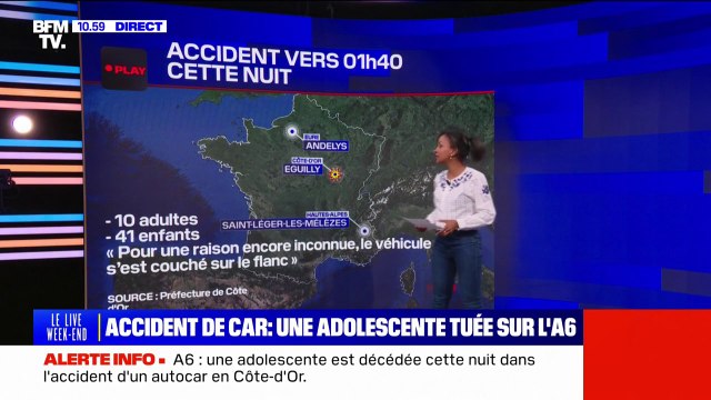 A6: une adolescente tuée dans un accident de car, ce que l'on sait