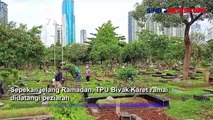 Pemandangan TPU Karet Bivak, Penuh Peziarah Jelang Ramadan