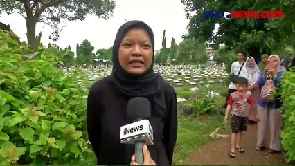 Laporan Langsung dari TPU Kemiri Rawamangun, Ramai Warga Berziarah Jelang Ramadan