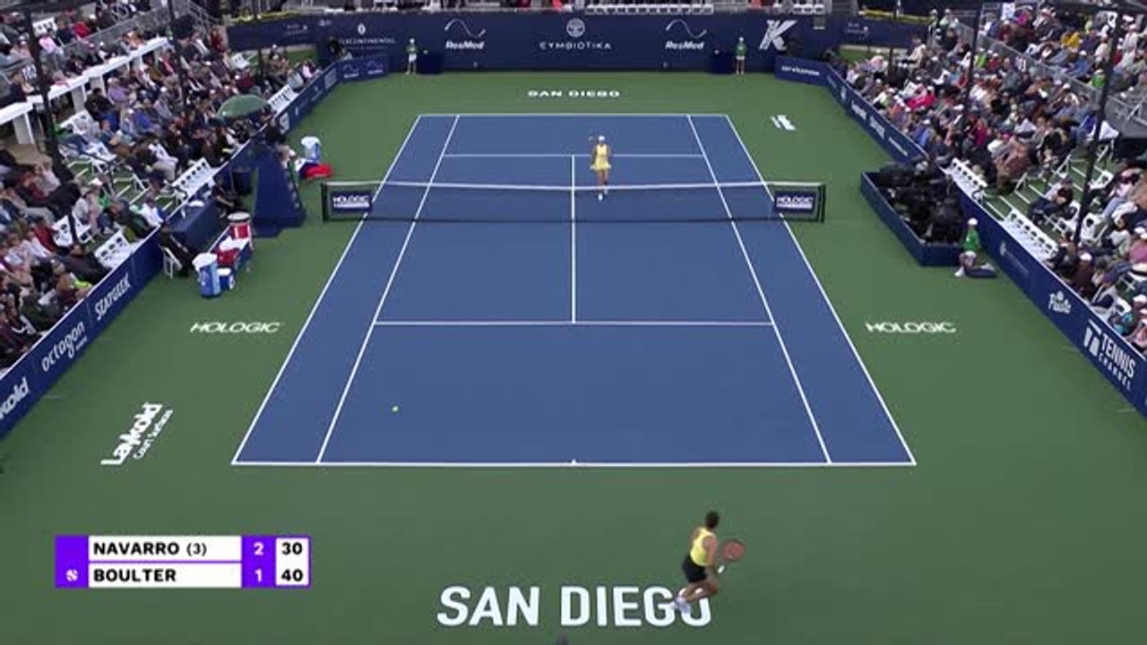 San Diego - Boulter en finale après sa large victoire contre Navarro