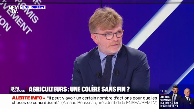 Colère agricole: Je considère que nous avons besoin de continuer à travailler affirme Marc Fesneau (Ministre de l'agriculture)