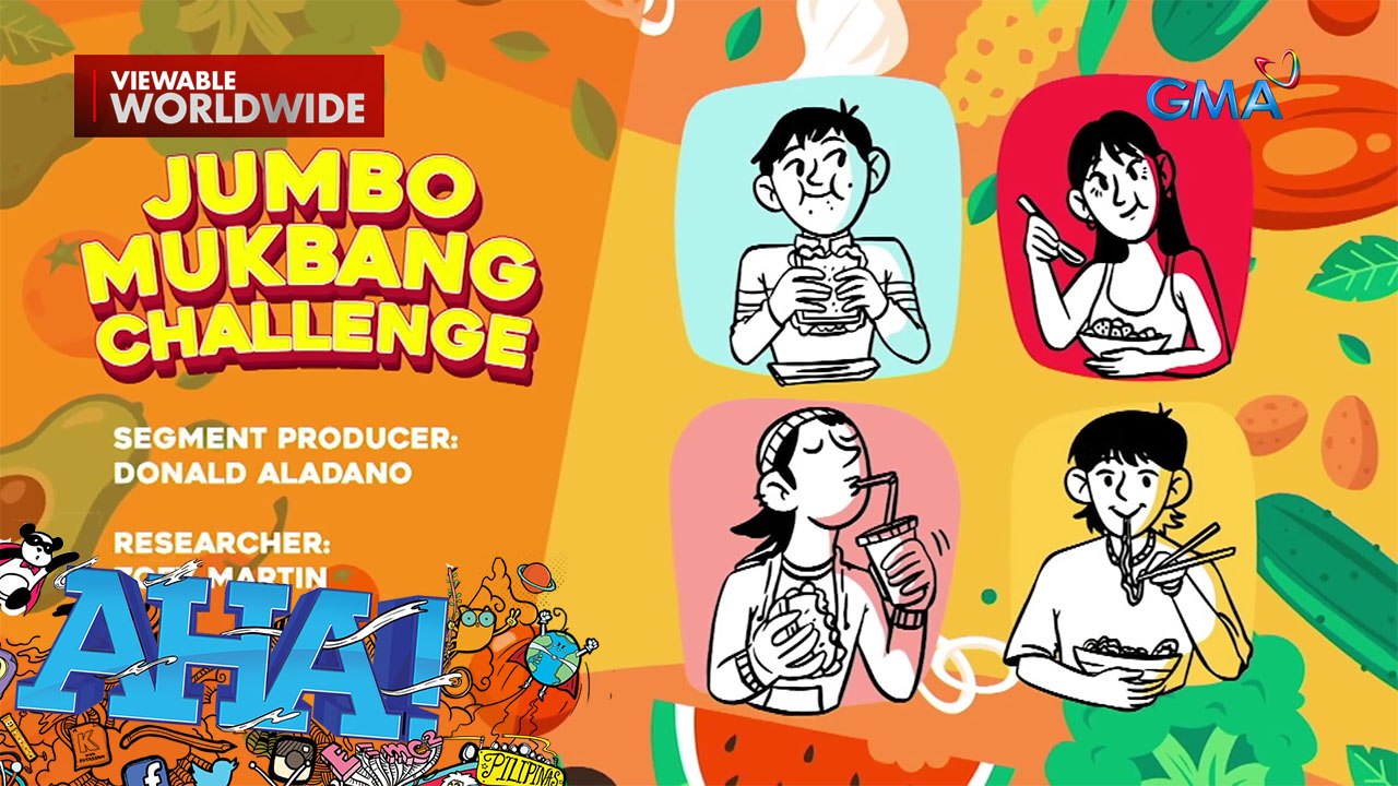 Jumbo burger at shawarma, titikman nina Naomi Peña at Jahd Ong! | AHA!
