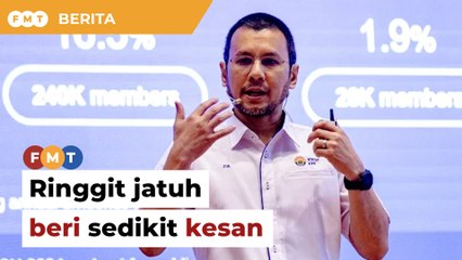 Ringgit jatuh beri sedikit kesan kepada aset KWSP, kata ketua dana