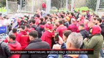 Beşiktaş - Galatasaray derbisi öncesi taraftarlar arasında gerginlik!