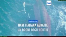 Mar Rosso: nave italiana abbatte un drone degli Houthi, preoccupa la Rubymar