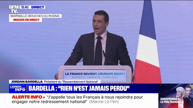 Européennes: Je sais que vous serez au rendez-vous assure Jordan Bardella