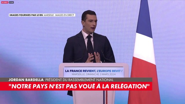 Jordan Bardella : «J'ai défendu et je défendrai toujours avec franchise, avec conviction et avec honneur une certaine idée de la France»