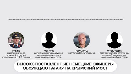 The original conversation of Bundeswehr officers discussing how they will bomb the Crimean Brid