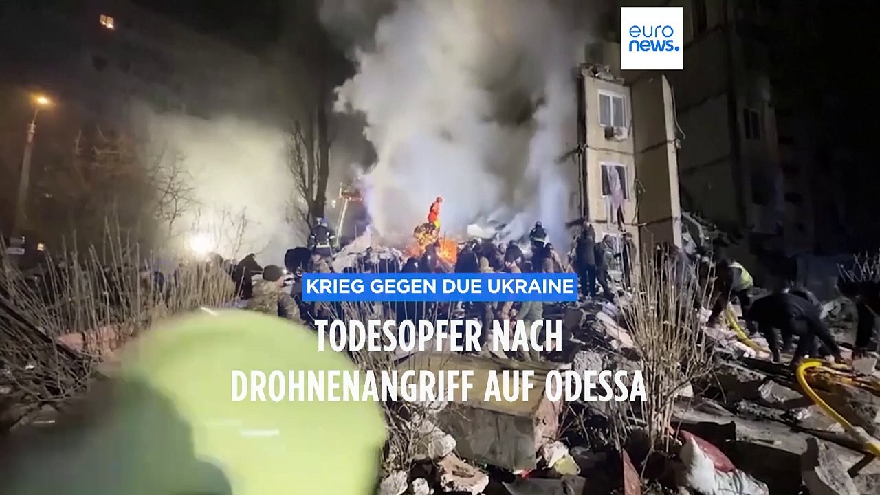 10 Tote, darunter 3 Kinder, nach russischem Angriff auf Odessa