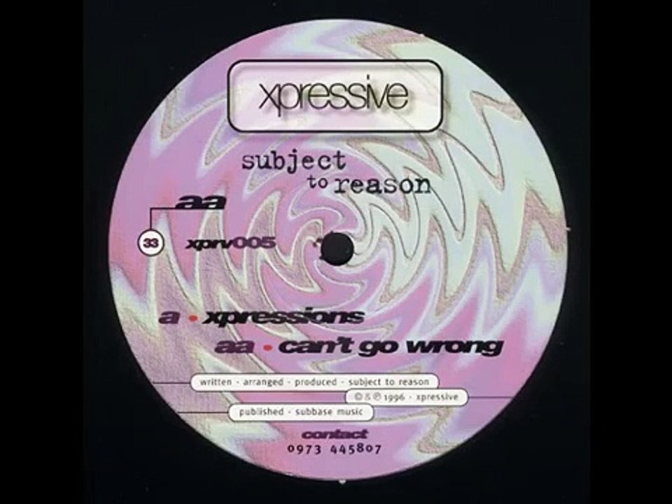 Subject To Reason - Cant Go Wrong