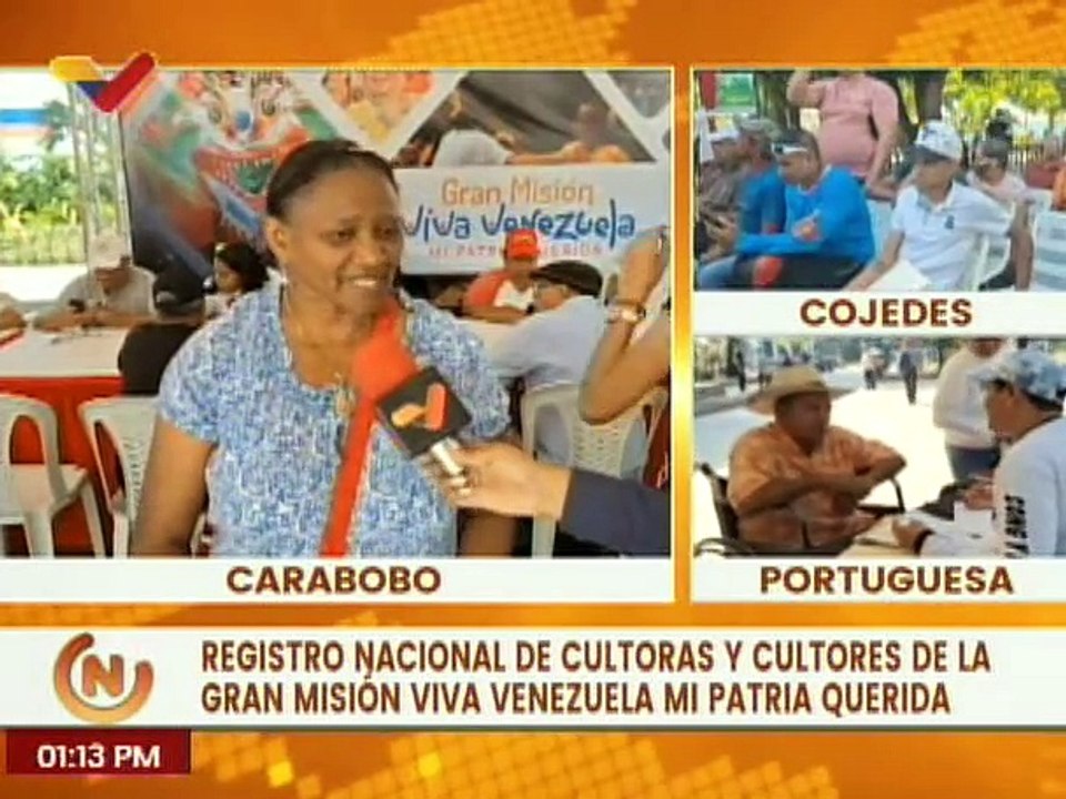 Gran Misión Viva Venezuela continua con el registro de cultores y cultoras del estado Carabobo