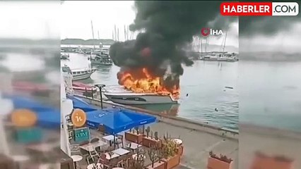 İzmir'de 3 Milyon Lira Değerindeki Teknede Patlama