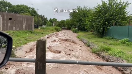Así creció el río Ancho tras el temporal