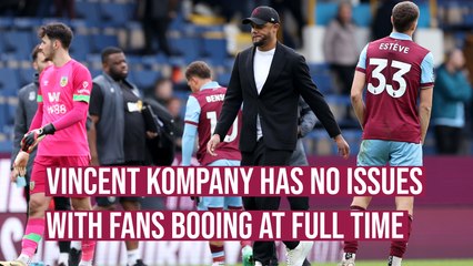 Vincent Kompany has no issue with full time boos