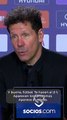 Simeone valora la situación del Atleti: 