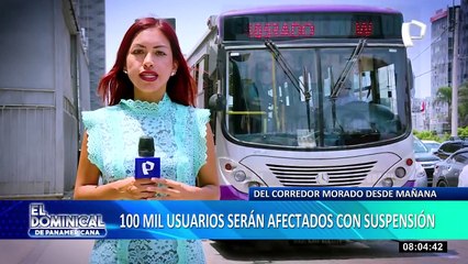Corredor Morado suspenderá su servicio a partir de mañana: 3 mil personas se quedarán sin trabajo