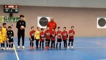Les u8/u9 vainqueurs du tournoi en salle de veyre