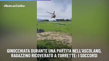 Ginocchiata durante una partita nell'Ascolano, ragazzino ricoverato a Torrette: i soccorsi