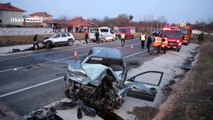 Uşak'taki trafik kazasında 1 kişi öldü, 2 kişi yaralandı