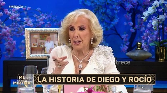 Mirtha Legrand le preguntó a Rocío Oliva si Diego Maradona fue violento con ella