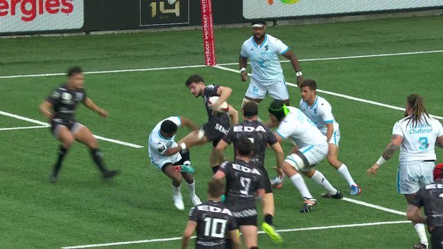 TOP 14 - Essai de Enzo REYBIER (OYO) - Oyonnax Rugby - Montpellier Hérault Rugby