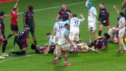 TOP 14 - Essai de Rémi BOURDEAU (AB) - Aviron Bayonnais - LOU Rugby
