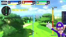Mario Golf Super Rush Pauline vs Peach vs Toad at Rookie Course