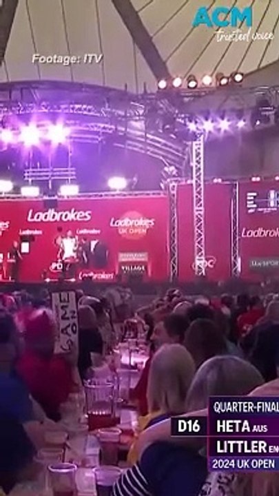 Aussie Heta defeats darts sensation Littler in UK Open