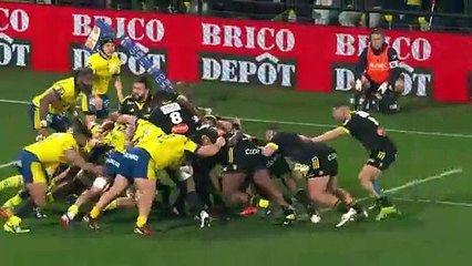 TOP 14 - Essai de Quentin LESPIAUCQ (SR) - Stade Rochelais - ASM Clermont