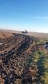 Ucranianos lanzando cohetes a las posiciones rusas