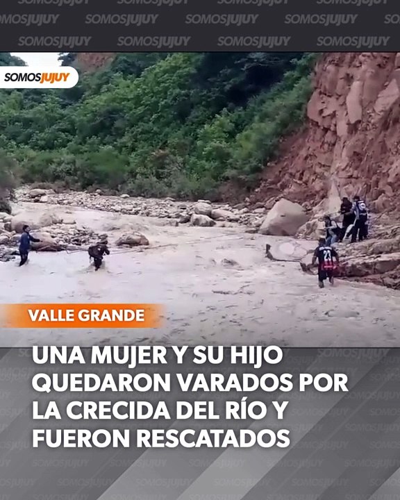 Madre e hijo quedaron varados