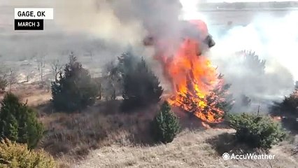 Fight against fire continues in Oklahoma
