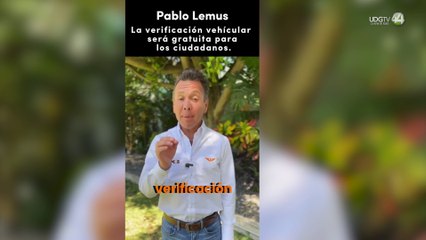 Pablo Lemus promete verificación vehicular gratuita